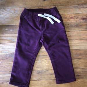 maroon colored pants